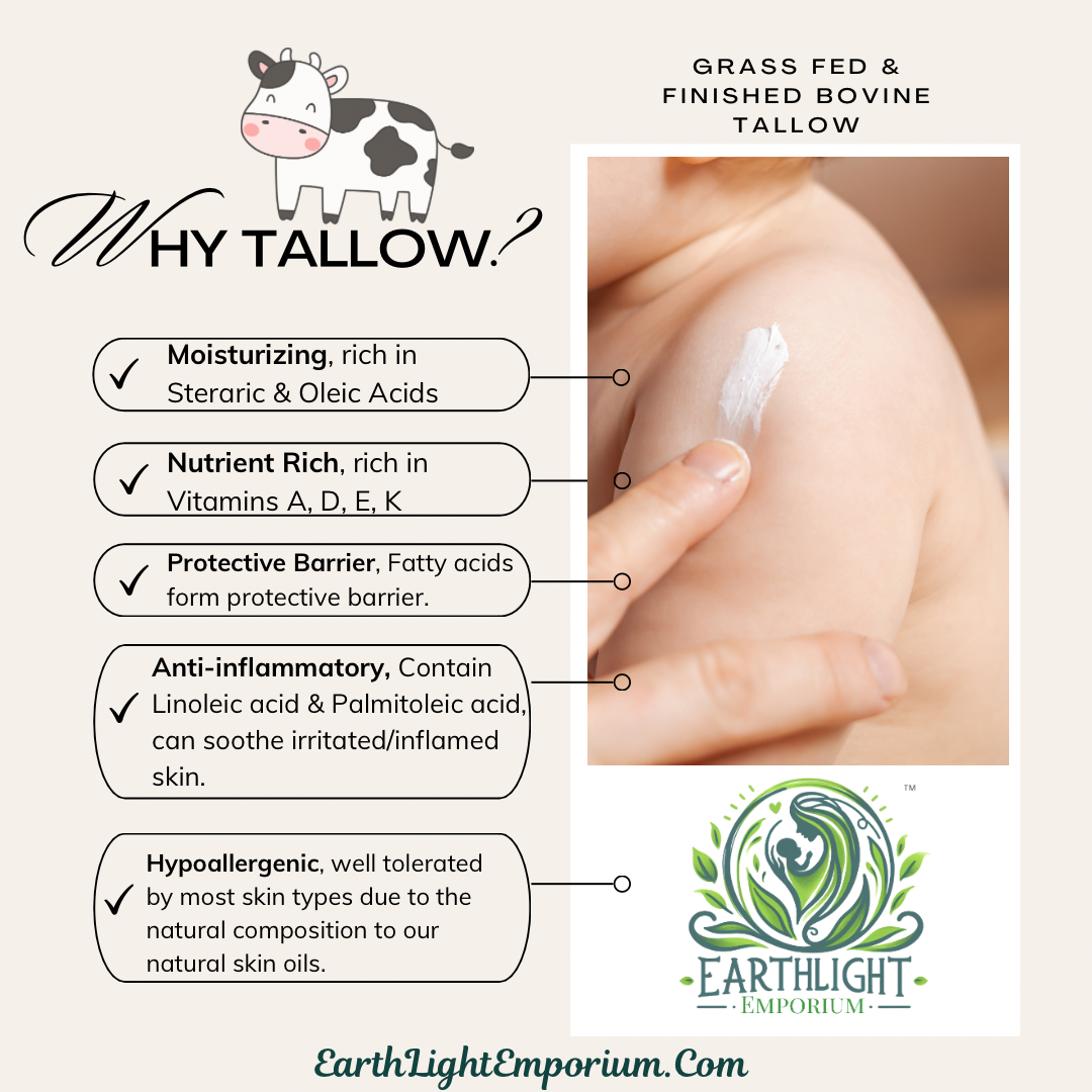 Nourishing Tallow Lip Balm Organic Cocao Butter and Organic Madagascar Vanilla Infused (0.15 0z | 4.25g) - Image 6